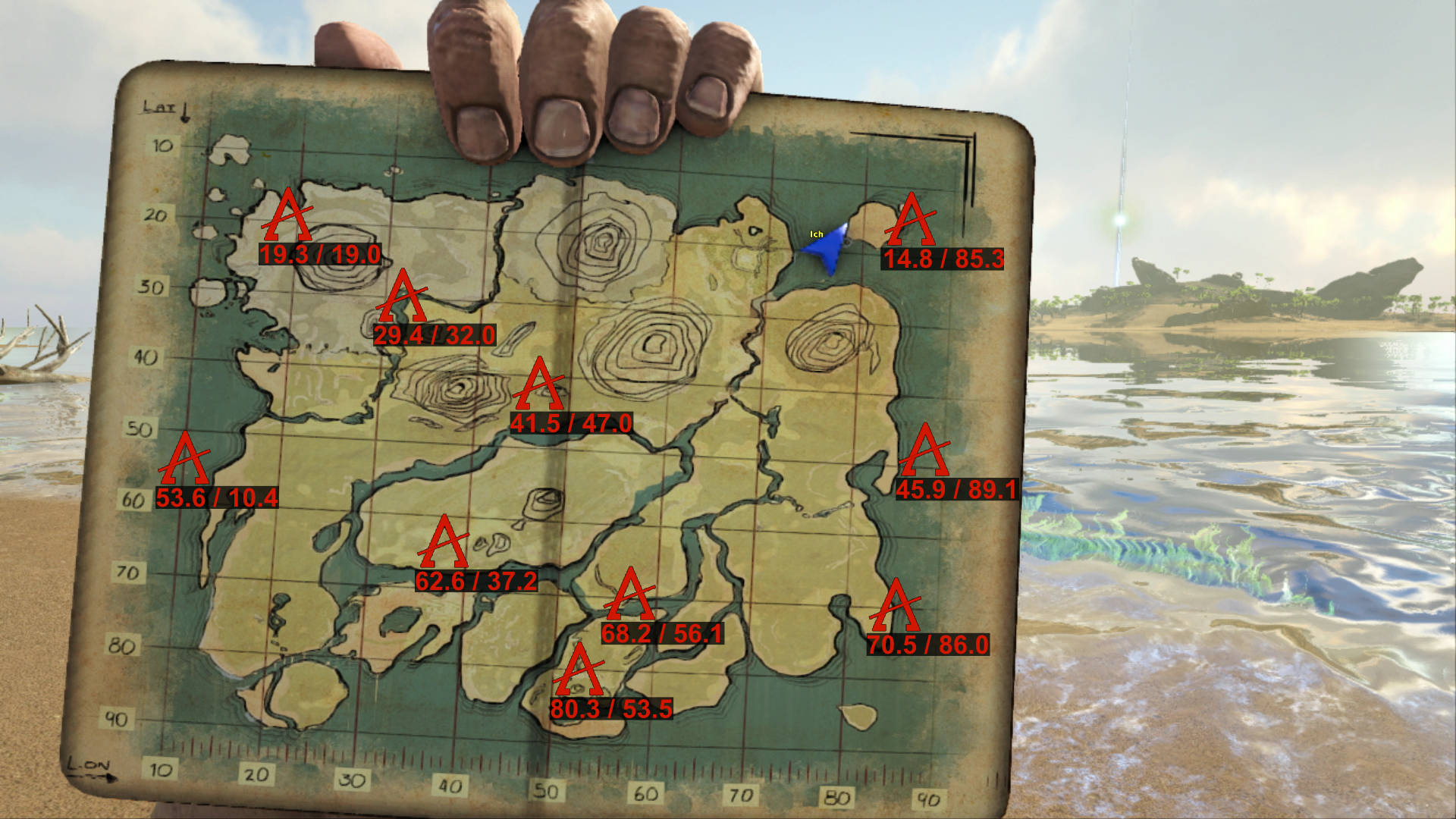 Ark Island Artifact Locations